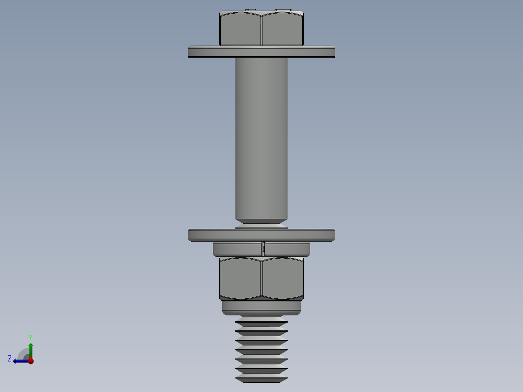 紧固件-0.3125 Bolt Hex右视图