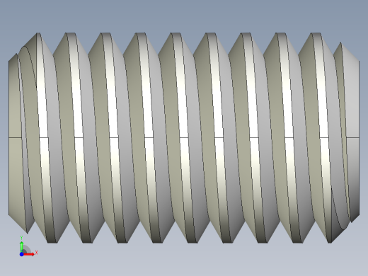 DIN 913-ISO 4026 固定螺钉-M3 L=5.STEP前视缩略图