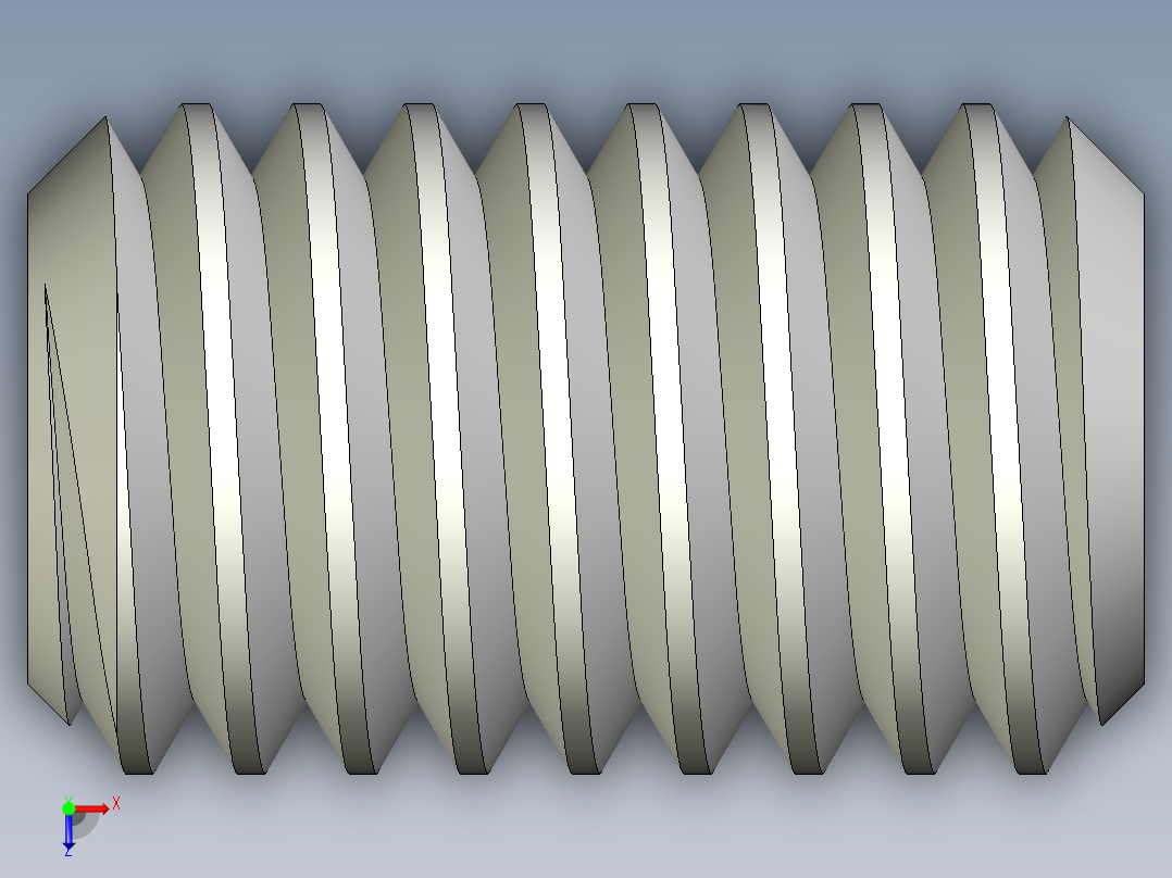 DIN 913-ISO 4026 固定螺钉-M3 L=5.STEP俯视图