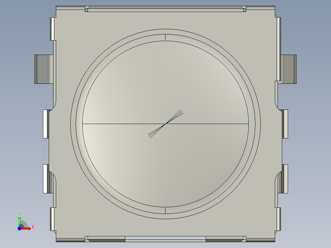 14毫米方形两路SMD轻触开关前视图