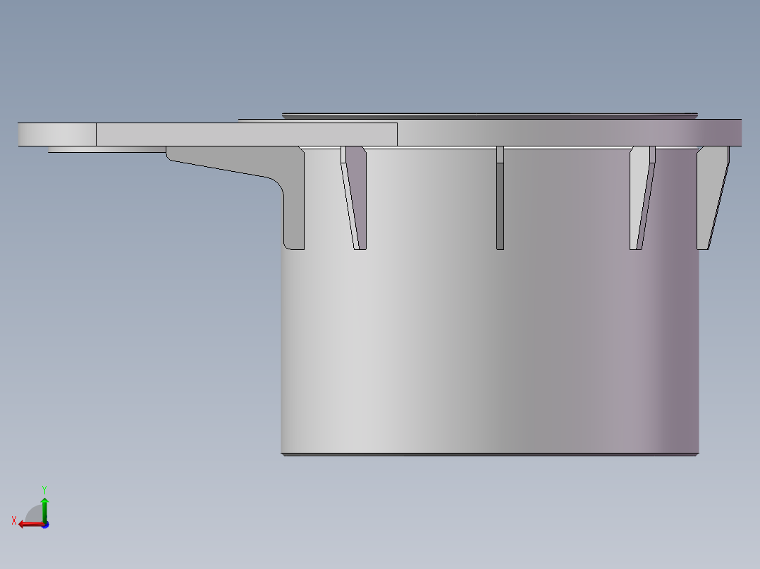 组件及其零部件图纸 - 回转座组件后视图