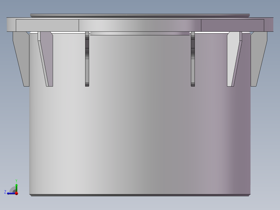 组件及其零部件图纸 - 回转座组件右视图