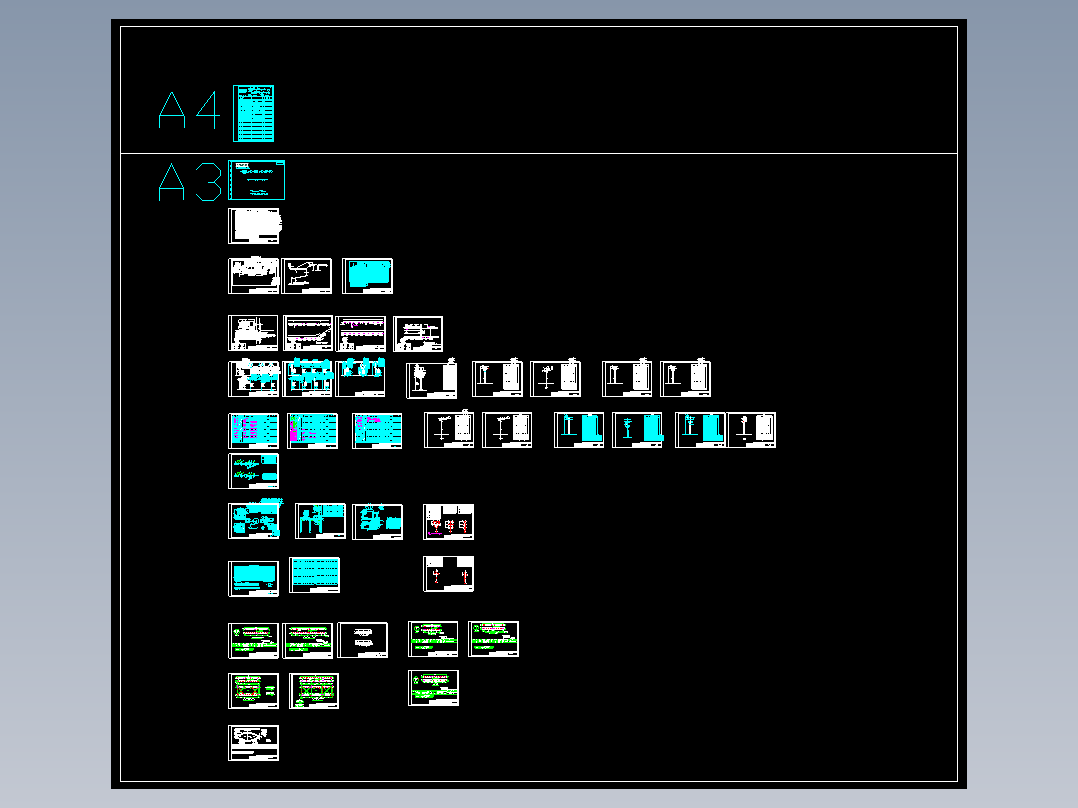 设计院内部电力系统CAD图块（土建）电缆敷设
