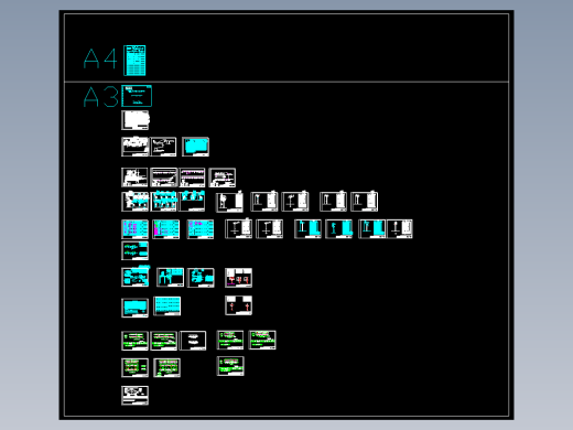 设计院内部电力系统CAD图块（土建）电缆敷设