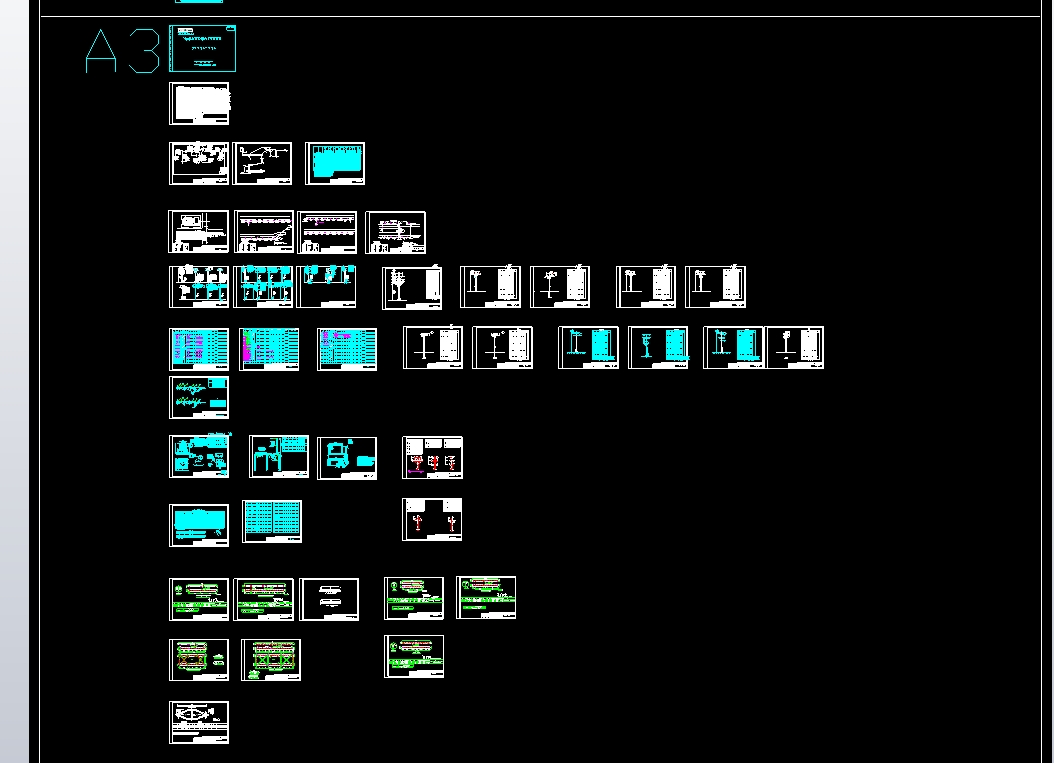 设计院内部电力系统CAD图块（土建）电缆敷设