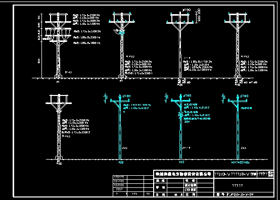 设计院内部电力系统CAD图块（土建）电缆敷设