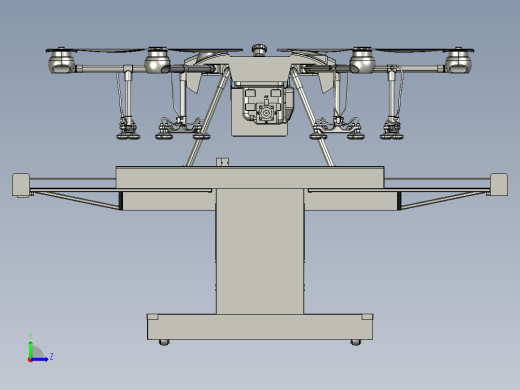 无人机停机坪自动收放停机坪的无人机无人值守站带自动充电农药补充左视缩略图
