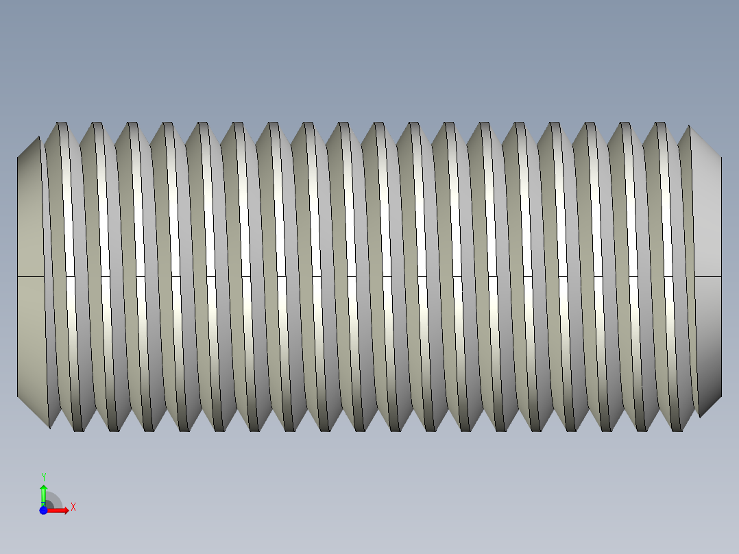 DIN 913-ISO 4026 固定螺钉-M22 L=50.STEP前视图