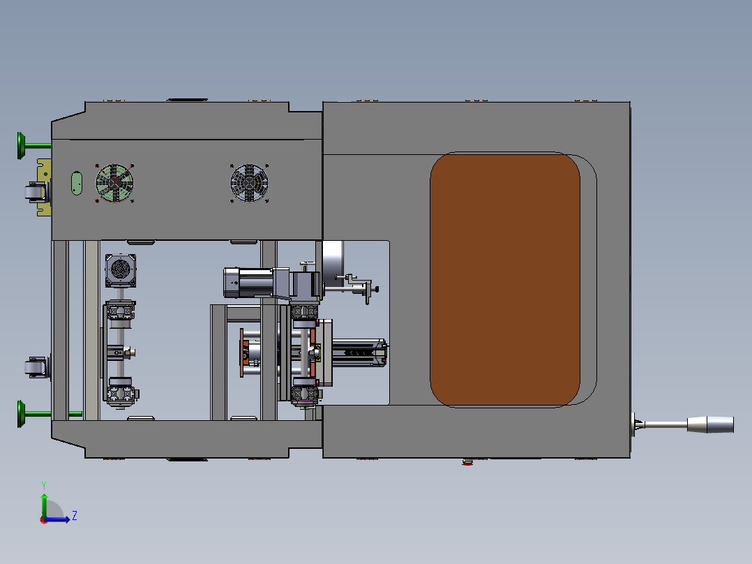 锁附线体机构左视图