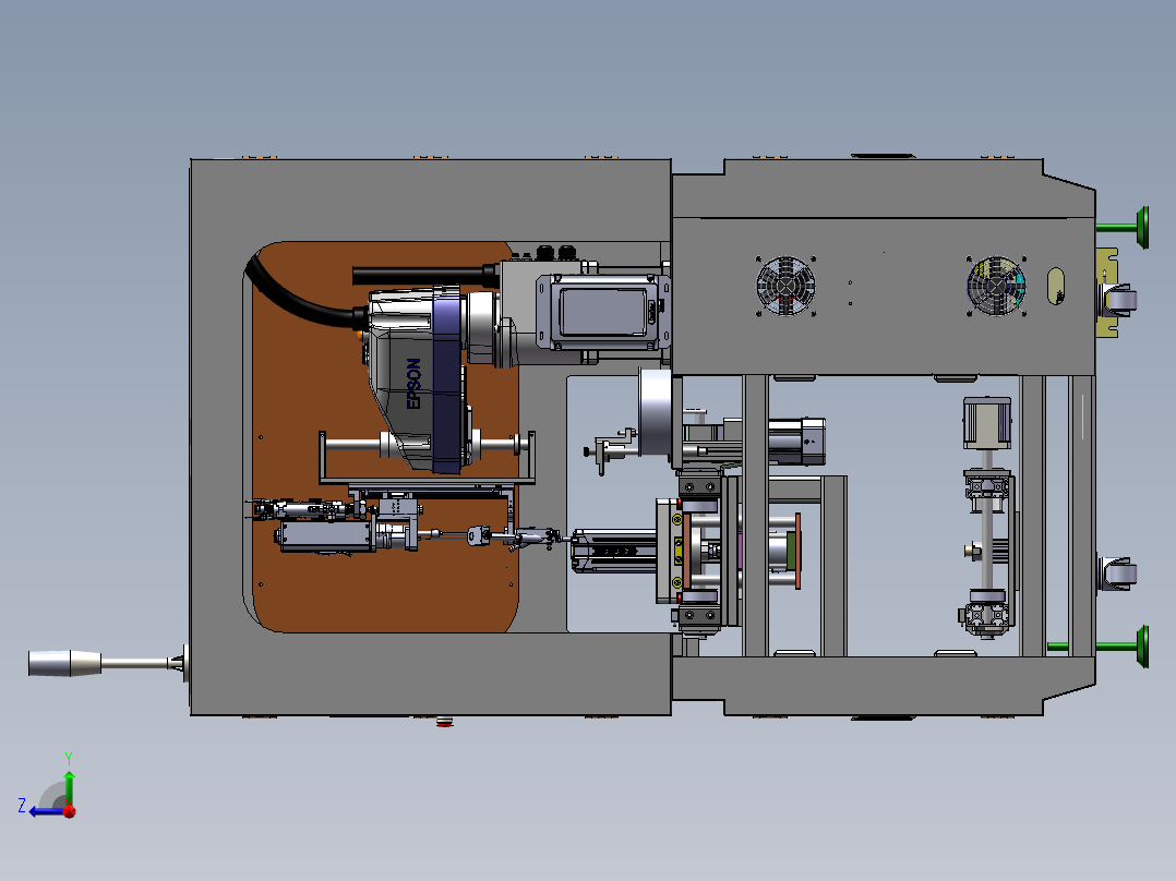 锁附线体机构右视图