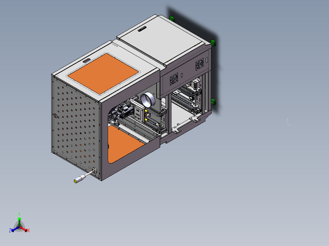锁附线体机构正等轴测图