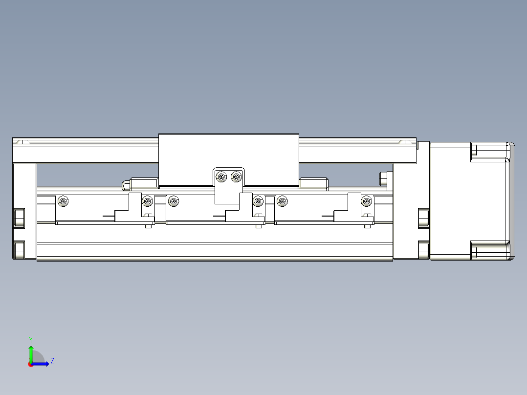 TPA-KNR-86E-1610C-L50A1-ML-H10-N3线性模块铝制底座左视图