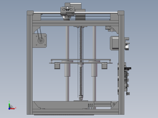3D打印机模型前视缩略图