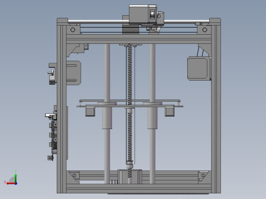 3D打印机模型后视缩略图