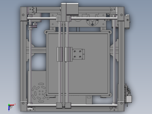 3D打印机模型俯视缩略图