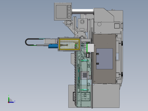 无心磨床上下料sw18可编辑左视缩略图