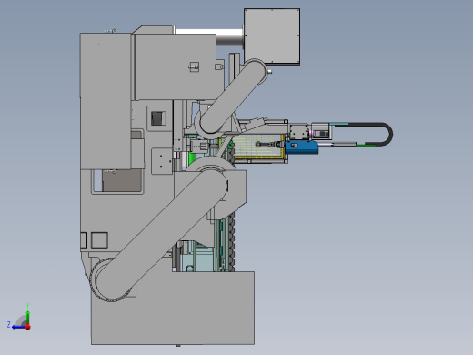 无心磨床上下料sw18可编辑右视缩略图