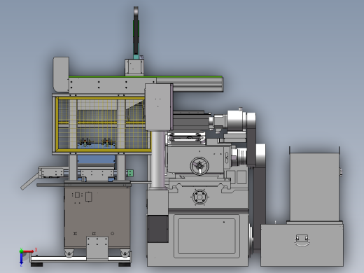 无心磨床上下料sw18可编辑俯视缩略图
