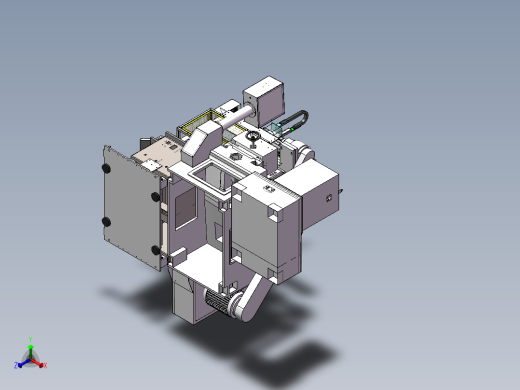 无心磨床上下料sw18可编辑正等轴测缩略图