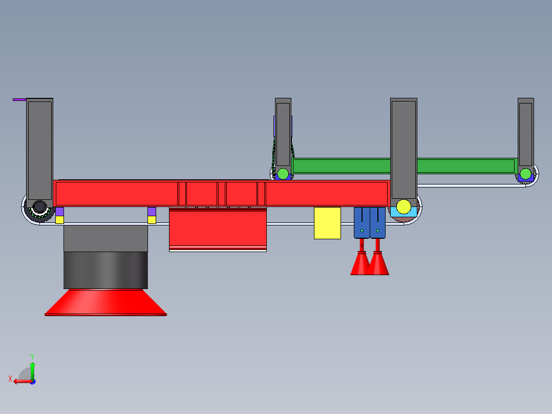 擀面皮自动生产机sw17可编辑后视图