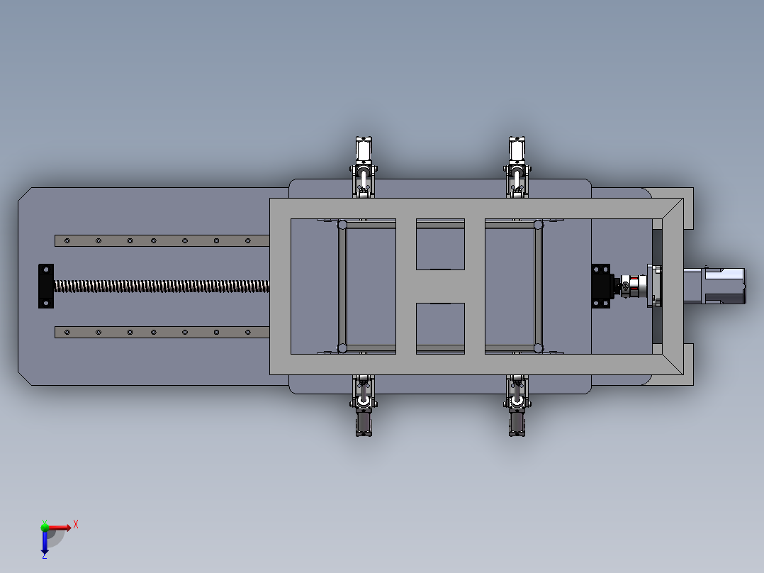 集装袋翻袋机sw18俯视图