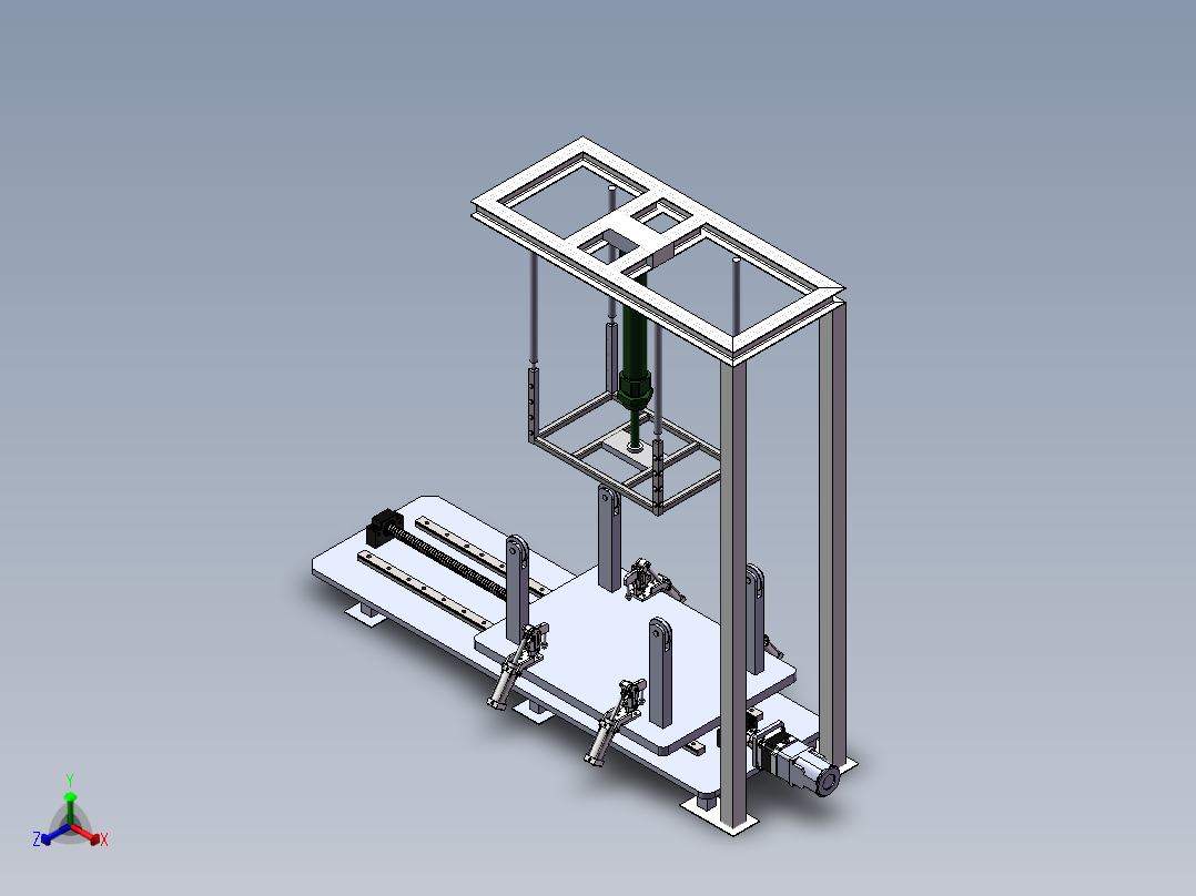 集装袋翻袋机sw18正等轴测图