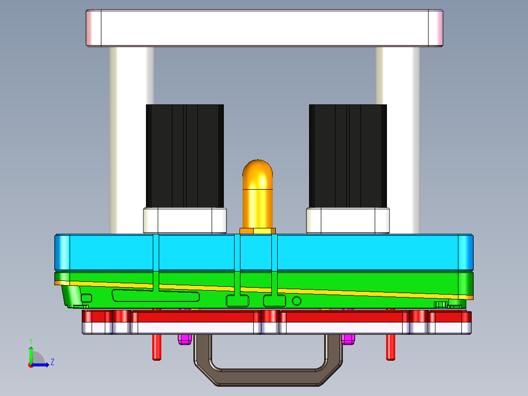 EDA70-笔记本CNC工装夹具三维模型CNC56合并治具-190604左视图