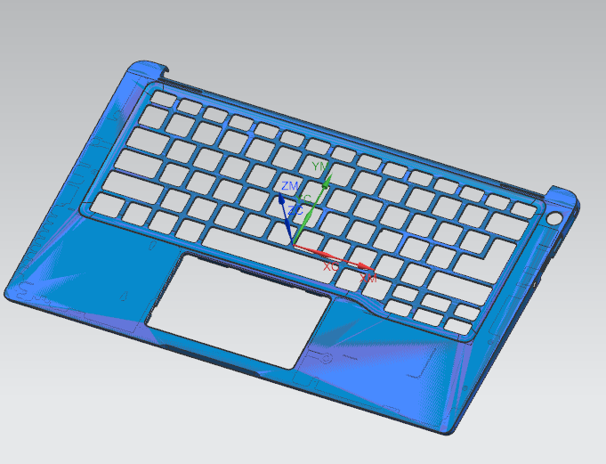 键盘外壳铣键盘孔UG编程程序模型