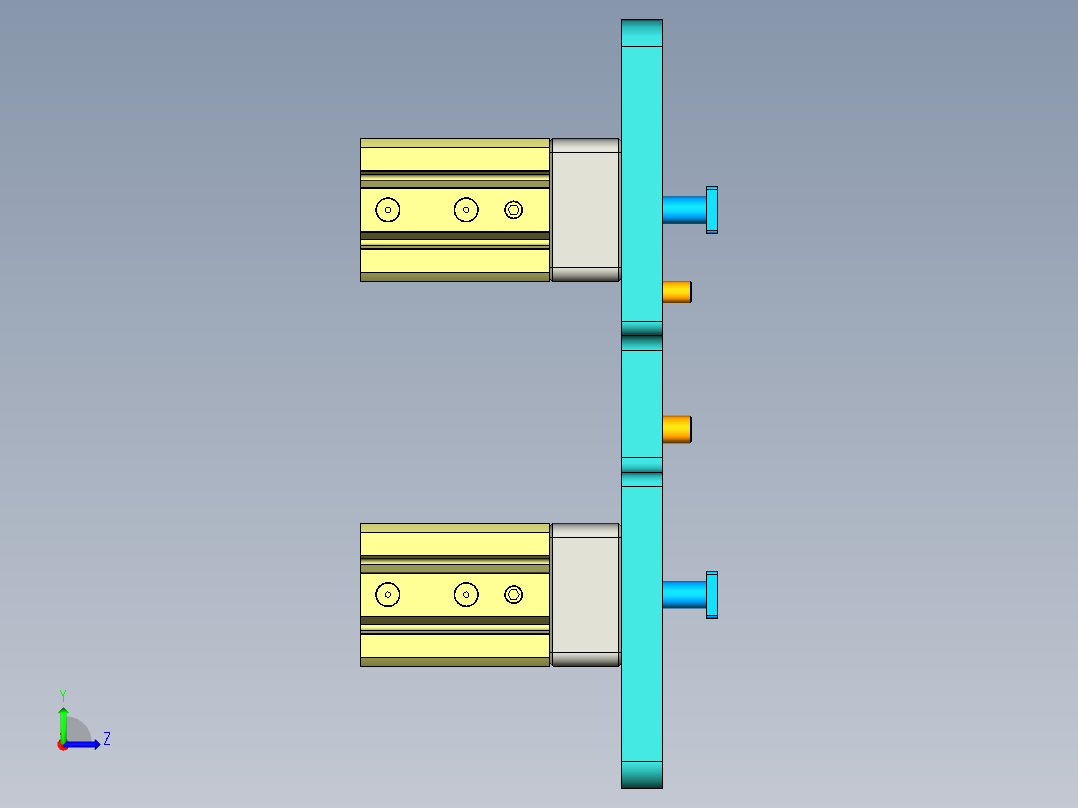 EDA50-笔记本CNC工装夹具三维模型CNC5验证治具-190111左视图
