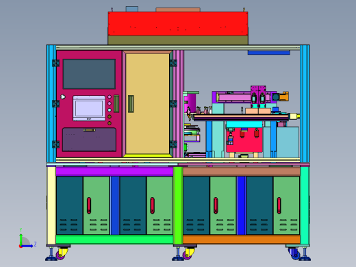 AOI自动剥离摆盘视觉分检设备左视缩略图