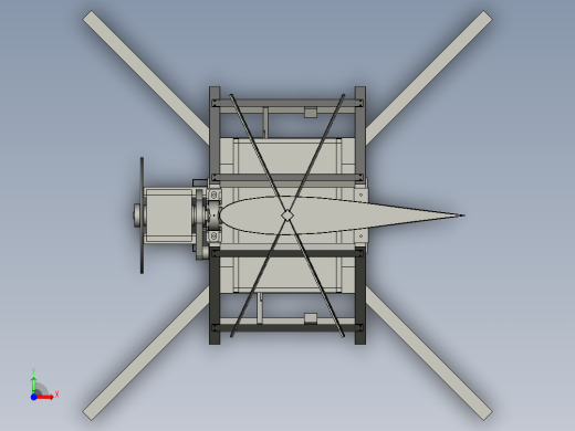 B2004371-帆翼襟翼粗糙模型 1 千瓦 (在 6 米秒)前视缩略图