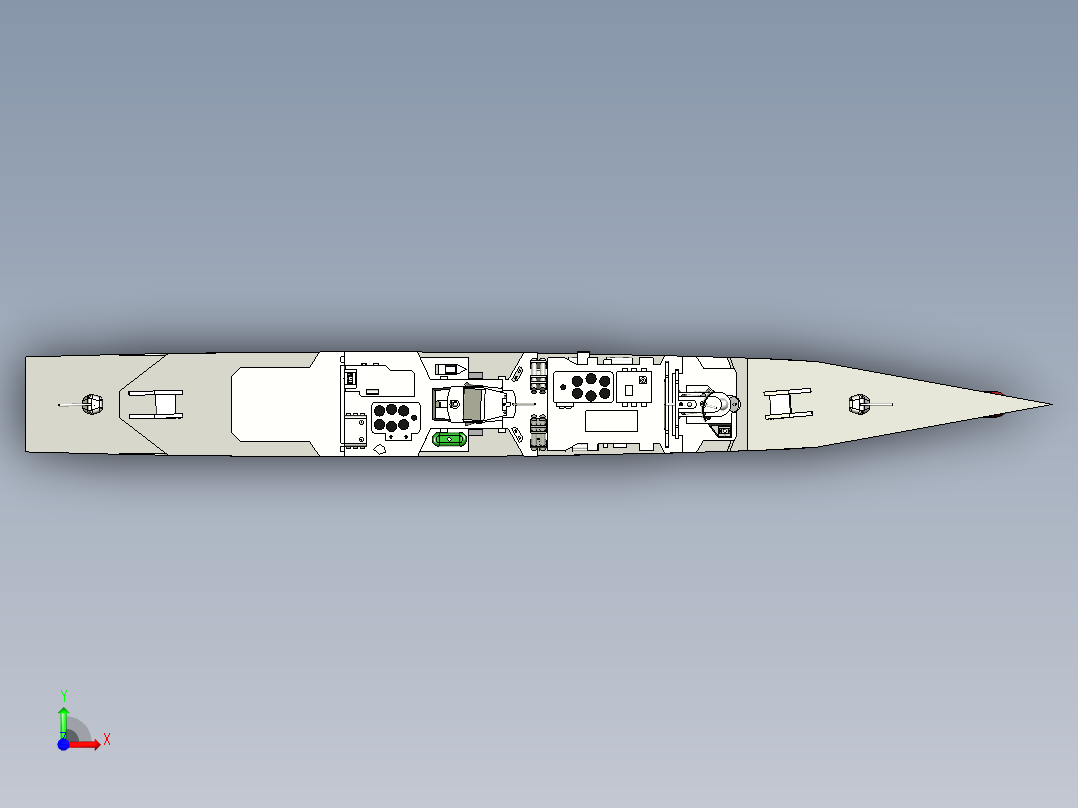 B2004531-台湾海军基隆级驱逐舰前视图