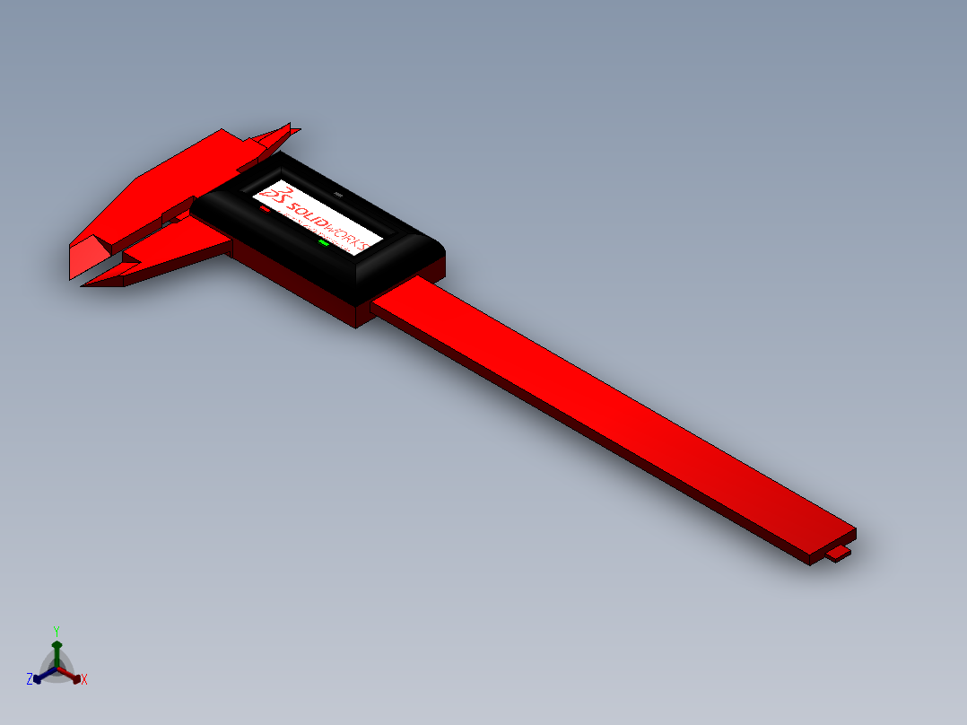 卡尺(9)正等轴测图