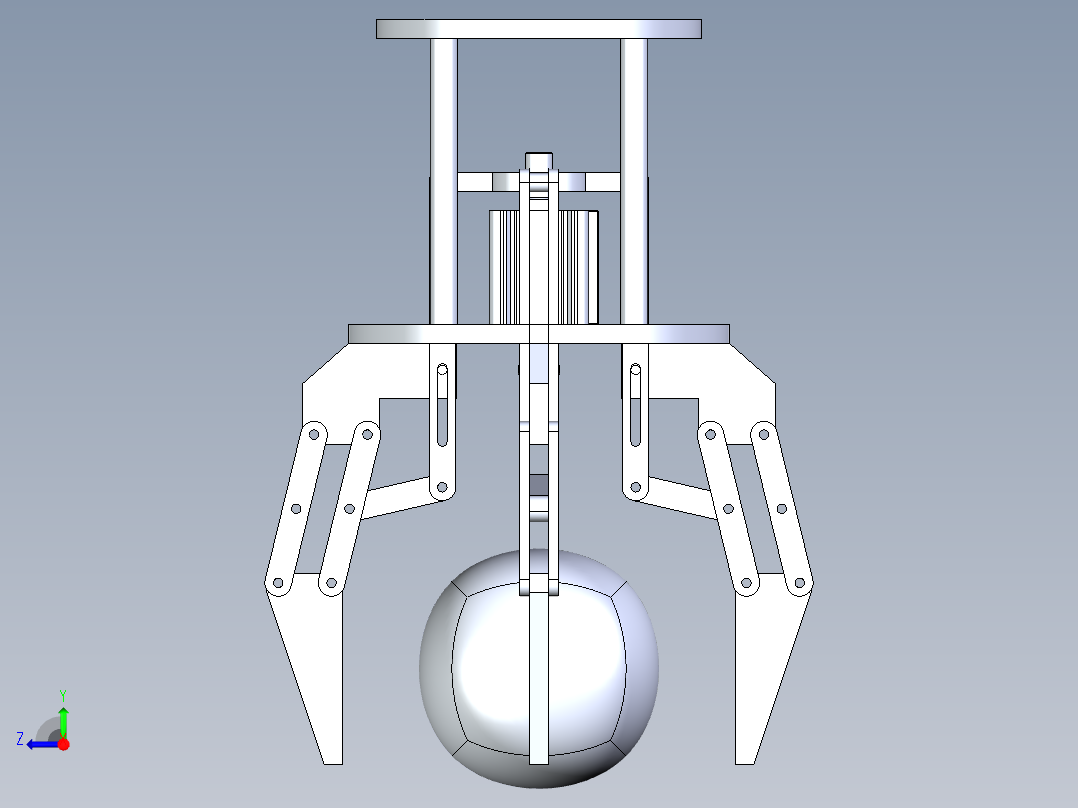 水果采摘爪右视图