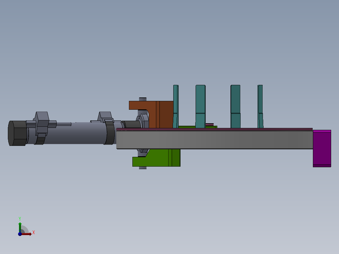 套袋内撑机构前视图