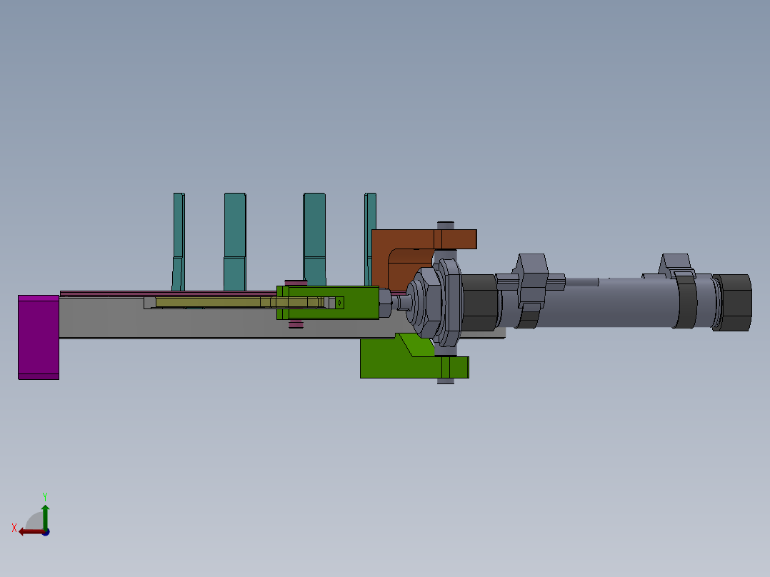 套袋内撑机构后视图