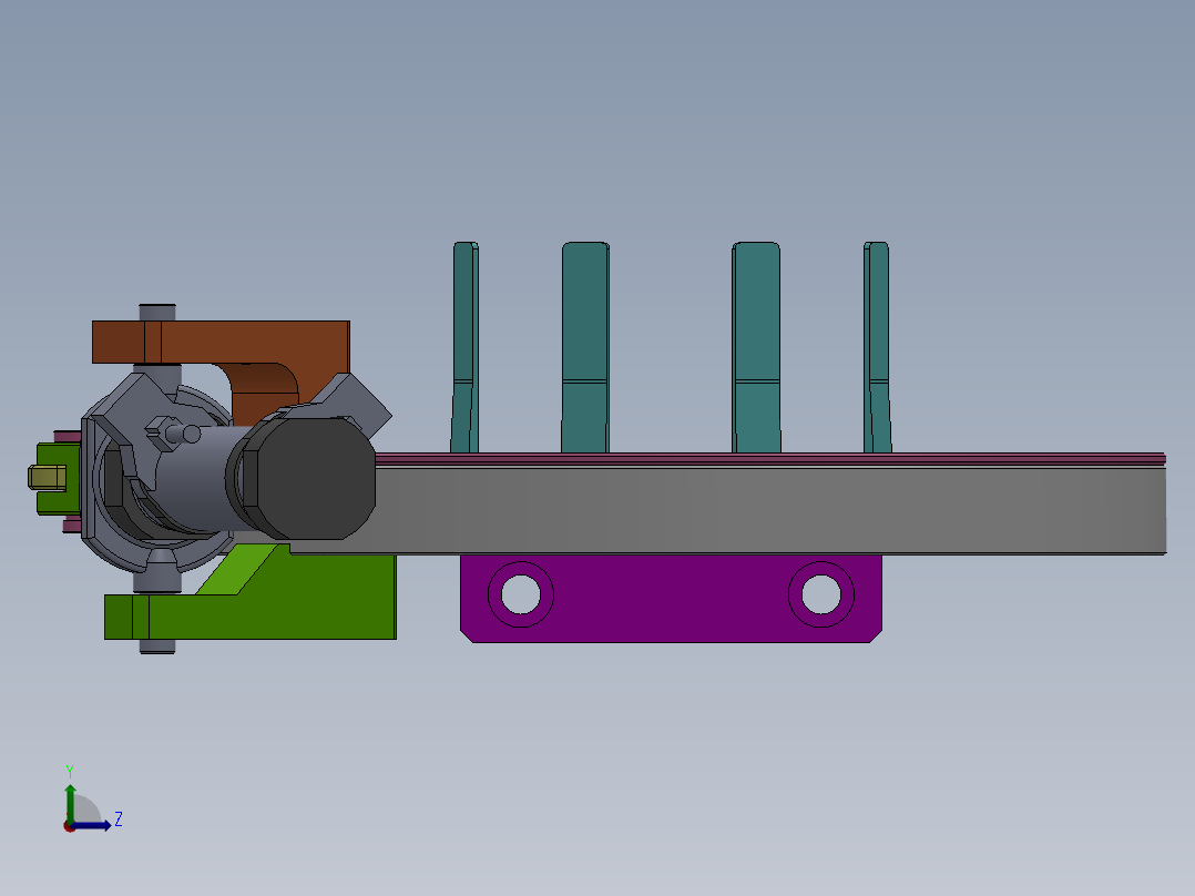 套袋内撑机构左视图
