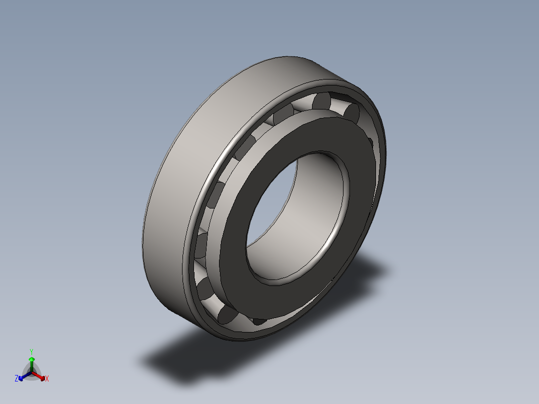 GB╱T 297-2015[圆锥滚子轴承[30000]30206]正等轴测图