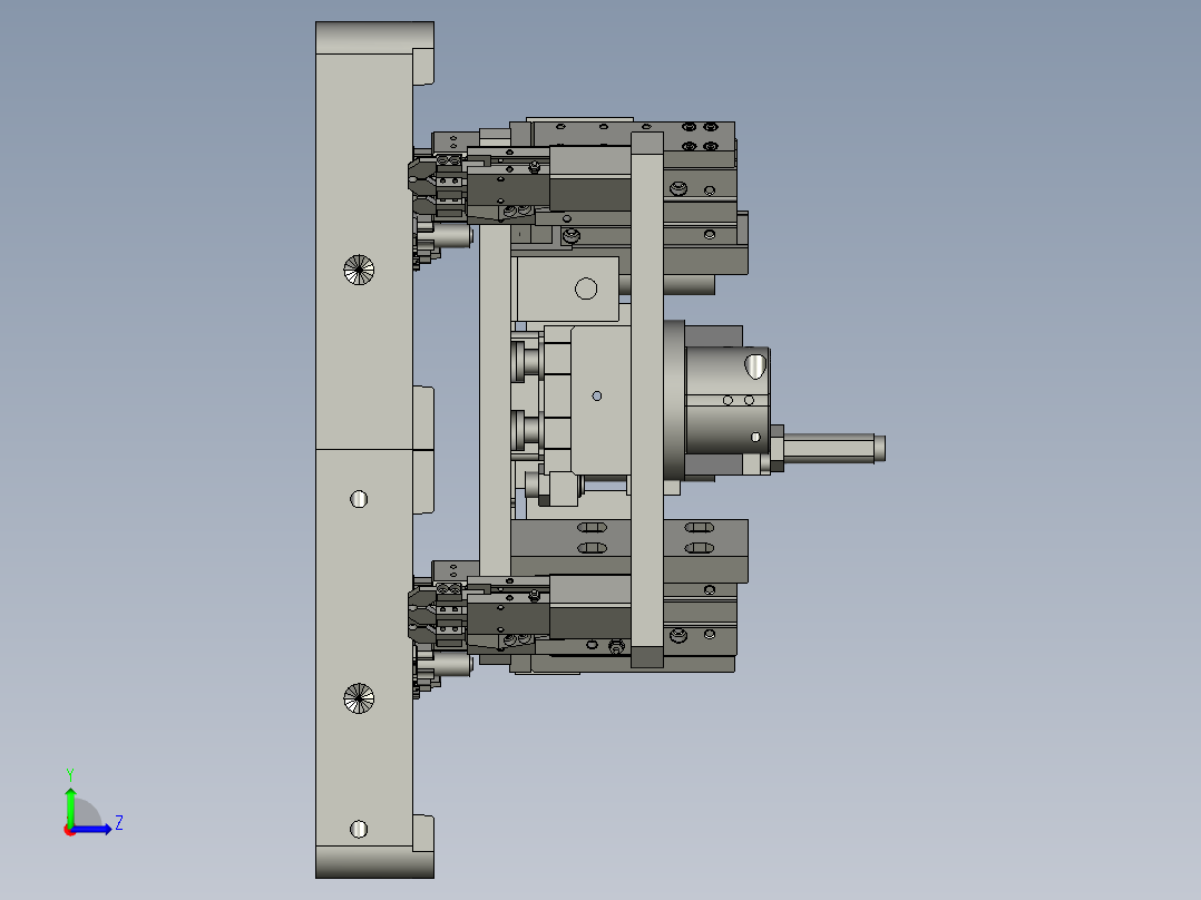 机器人抓取治具1米总成左视图