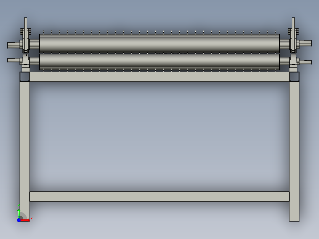 采光天窗光伏玻璃清洗装置前视图