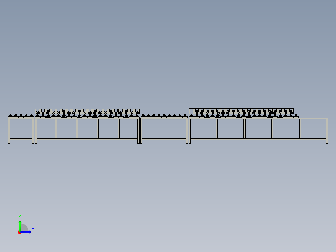 采光天窗光伏玻璃清洗装置左视图