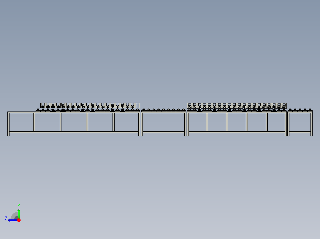 采光天窗光伏玻璃清洗装置右视图