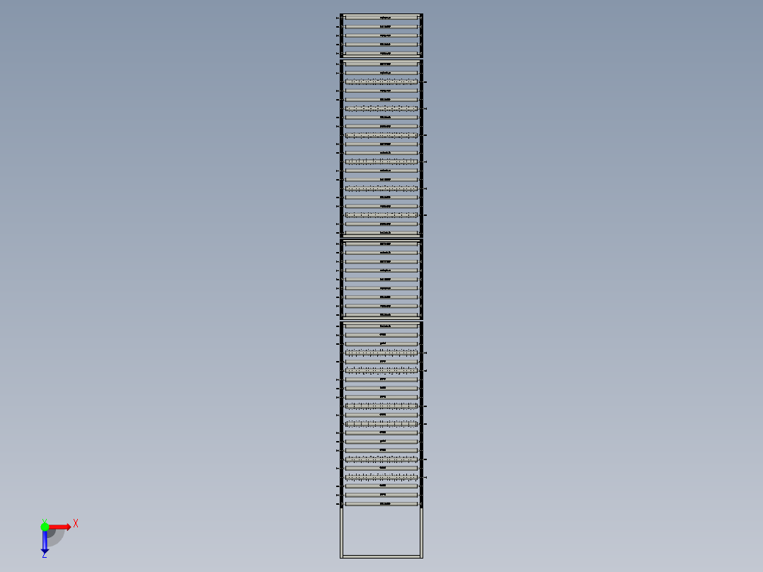 采光天窗光伏玻璃清洗装置俯视图