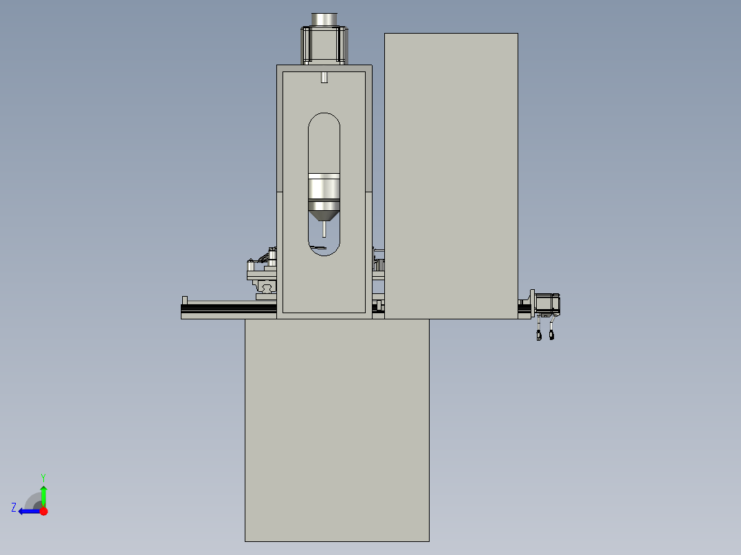 金属钣金用的铆接工装右视图