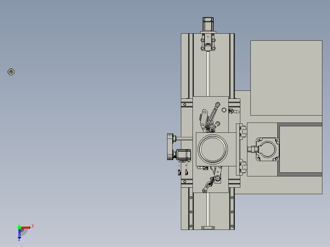 金属钣金用的铆接工装俯视图