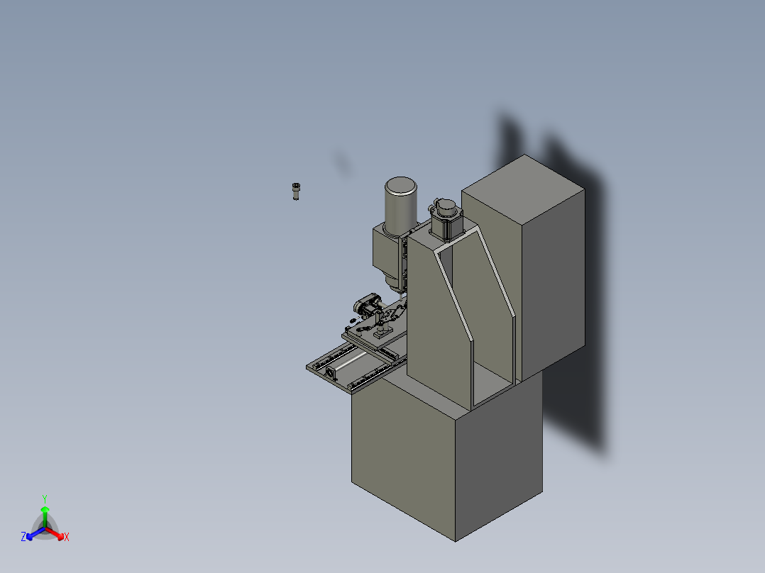 金属钣金用的铆接工装正等轴测图