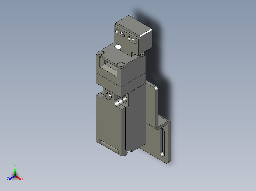欧姆龙安全门锁2主视图