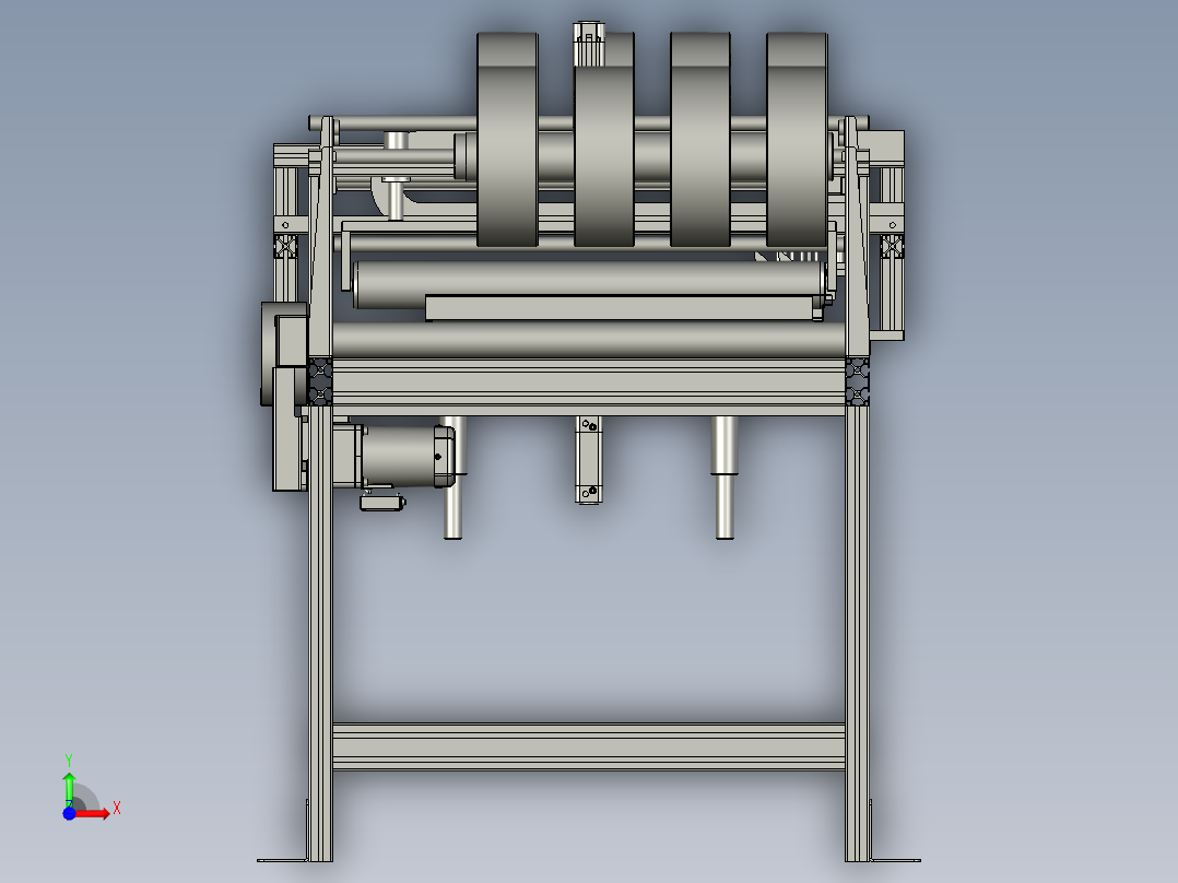 粘双面胶台前视图