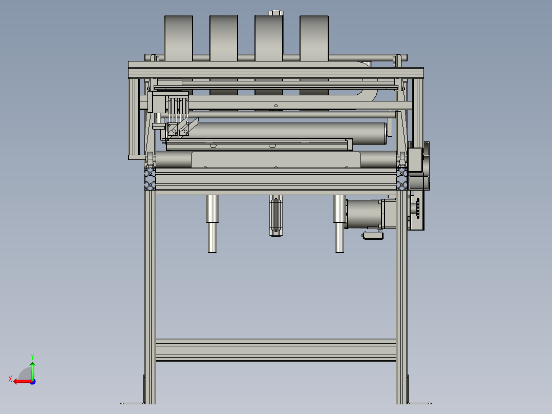 粘双面胶台后视图