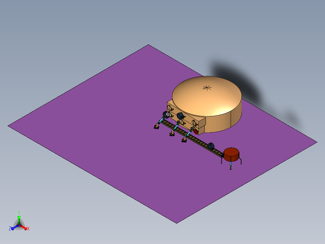 航空组装安装台主视图